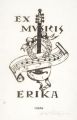 KatNr 304   Martin Erich Philipp (MEPH), Konvolut von zehn Exlibris und Neujahrsgrüßen. 1919- 1954.