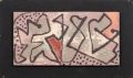 KatNr 053&nbsp;&nbsp; Erhard Hippold, Schwarze Schwünge auf rosa Grund. 1969.
