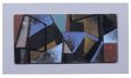 KatNr 067&nbsp;&nbsp; Erhard Hippold, Geometrische Komposition mit grüner Trapezform. 1970.