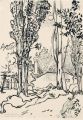 KatNr 519&nbsp;&nbsp; Erhard Hippold "Gehöft bei Mondschein, Garris (Pyrenäen)". 1943.