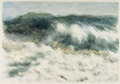 KatNr 505 Renate Drescher-Partheter "Sylt 1965" – Acht Landschaftsdarstellungen / Blühender Kirschbaum. 1965.