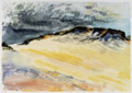 KatNr 505 Renate Drescher-Partheter "Sylt 1965" – Acht Landschaftsdarstellungen / Blühender Kirschbaum. 1965.