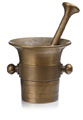 KatNr 904   Großer Mörser mit Doppelpistill. Wohl 18. Jh.