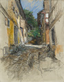 KatNr 374   Gotthardt Kuehl, Gasse in Überlingen. 1903– 1907.