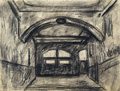 KatNr 652   Albert Wigand "Hausdurchfahrt Königstraße". Um 1940.