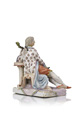 KatNr 764 Sehr seltene Figur "Cellospieler". Joseph Nees für Ludwigsburg. 1764/1767.