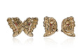 KatNr 914 Demi Parure "Butterfly" mit Almandinen und Padparadscha Saphiren.