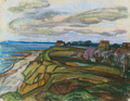 KatNr 460   Ernst Bursche, Hohes Ufer bei Ahrenshoop / Steilküste (Rügen?). 1950er Jahre/1954.
