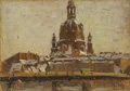 KatNr 118   Otto Westphal "Frauenkirche Dresden im Winter". 1909.