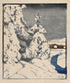 KatNr 310 Siegfried Berndt, Winterlandschaft (Erzgebirge?) / Verschneite Tannen / Verschneite Tannen. 1913 / wohl 1906/1906.