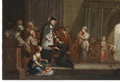 KatNr 4 Barocker Meister, Der Heilige Johannes von Nepomuk als Advokat der Armen und Kranken. Wohl spätes 17. Jh.