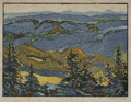 KatNr 426 Otto Westphal, Mühle bei Dresden / Blick in die Hochebene (Dolmar, Schmalkalden?) / Waldsaum (Erzgebirge?) / Lausanne (?) / Blick auf Schmalkalden. Um 1905– 1930.