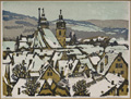 KatNr 426 Otto Westphal, Mühle bei Dresden / Blick in die Hochebene (Dolmar, Schmalkalden?) / Waldsaum (Erzgebirge?) / Lausanne (?) / Blick auf Schmalkalden. Um 1905– 1930.