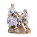 KatNr 761   Schäfergruppe. Michel Victor Acier für Meissen. Um 1770.