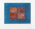 KatNr 149   Wolfgang Bruchwitz "Collage / blau" / "Tao Te King". 2006.