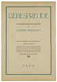 KatNr 339 Antonio Francesco "Liebesfreude". 1920.