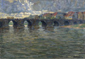 KatNr 058   Rolf Friedmann, Die alte Elbbrücke in Meissen. Um 1930.