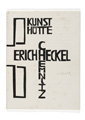 KatNr 350 Erich Heckel "Katalog der Ausstelung 'Erich Heckel' in der Kunsthütte Chemnitz". 1931.