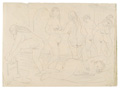 KatNr 349   Otto Griebel "Weibliche Akte" (verso Eric Johansson "Das karge Mahl"). 1922.