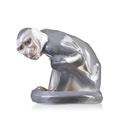 KatNr 720   "Hockender Kapuzineraffe". Paul Walther für Meissen. Um 1905.