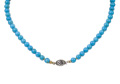 KatNr 925 Choker mit Türkis-Perlen.