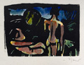 KatNr 627   Heinz Tetzner, Blick in die Ferne / Selbstbildnis / Mutter mit Kind. 1980er/1970er Jahre.