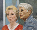 KatNr 168   Kurt Bunge, Doppelbildnis des Künstlers mit seiner Ehefrau. 1990.