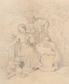 KatNr 280   Adrian Ludwig Richter "Wohl dem, der ein tugendsam Weib hat". 1849.