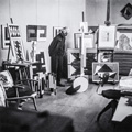 KatNr 674 Klaus Dennhardt, Porträt Hermann Glöckner im Atelier / Hermann Glöckner im Atelier. 1974.