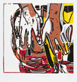 KatNr 601 Lothar Rericha, Blauer Kopf / "Der Wächter" / "Die Königin". 2009.