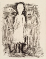 KatNr 478 Otto Dix "Tochter des Jairus" / "Heilung vieler Kranken" / "Verklärung Jesu". Um 1960.