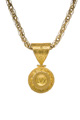 KatNr 821 Gelbgold-Collier mit Mikromosaik-Medaillon. Rom. Um 1860/1870.