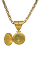 KatNr 821 Gelbgold-Collier mit Mikromosaik-Medaillon. Rom. Um 1860/1870.