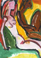 KatNr 545   Fritz Keller "Paar am Strand". 1970er Jahre.