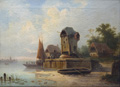 KatNr 014   Cölestin Brügner, Holländischer Hafen. 1845.