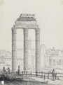 KatNr 278 Frommherz Lobegott Marx, Markusplatz in Venedig / Baptisterium zu Vicovaro, Pisa / Jupitertempel in Rom / Neptunstempel in Paestum. 1834– 1835.