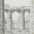 KatNr 278 Frommherz Lobegott Marx, Markusplatz in Venedig / Baptisterium zu Vicovaro, Pisa / Jupitertempel in Rom / Neptunstempel in Paestum. 1834– 1835.