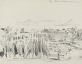 KatNr 430 Paul Wilhelm "Perugia" / "Rom, Blick vom Castello dei Cesari" / Kleinstadt in Frankreich (?) / Zwei Schwäne im Schilf. 1922 / wohl 1920er Jahre.