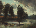 KatNr 047   Maurice Blieck, Am Fluß. 1897.