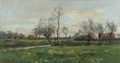KatNr 052   Pierre Emmanuel Damoye, Saules au Bord d'un Ruisseau (Weiden am Bach). 1888.