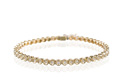 KatNr 837   Rivière-Armband mit 48 Brillanten (sog. Tennisarmband). In der Art von Tiffany.