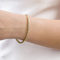 KatNr 837 Rivière-Armband mit 48 Brillanten (sog. Tennisarmband). In der Art von Tiffany.