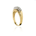 KatNr 875 Gelbgold-Ring mit fünf Brillanten.