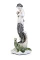 KatNr 400103 Sehr großer "Faun mit Krokodil". Ferdinand Liebermann für Rosenthal (Selb). 1914.