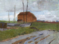 KatNr 115   Carl Vinnen (zugeschr.),Landschaft and der Wesermündung. Um 1912.