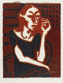KatNr 492 Lutz Fleischer "Eis am Telefon" / "Fortschritt" / sechs Druckgrafiken / sieben Gelegenheitsgrafiken. 1970er -1980er Jahre.