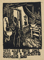 KatNr 492 Lutz Fleischer "Eis am Telefon" / "Fortschritt" / sechs Druckgrafiken / sieben Gelegenheitsgrafiken. 1970er -1980er Jahre.