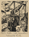 KatNr 492 Lutz Fleischer "Eis am Telefon" / "Fortschritt" / sechs Druckgrafiken / sieben Gelegenheitsgrafiken. 1970er -1980er Jahre.