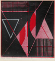 KatNr 629 Inge Thiess-Böttner "Varition II" / "Variation III" sowie zwei weitere abstrakte Kompositionen. 1980er Jahre.