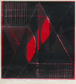 KatNr 629 Inge Thiess-Böttner "Varition II" / "Variation III" sowie zwei weitere abstrakte Kompositionen. 1980er Jahre.